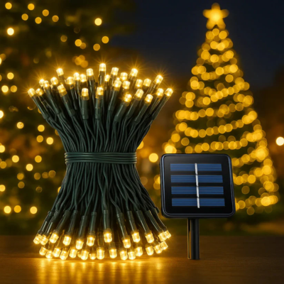 Luces Solares - Para Navidad (10m LED.)