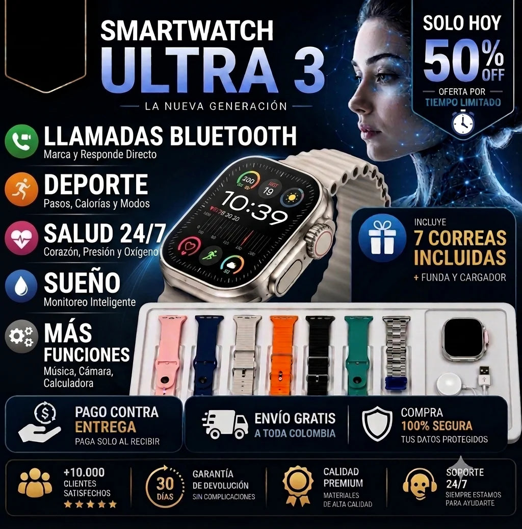 SMARTWATCH T900 ULTRA DOBLE PULSO