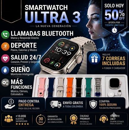 SMARTWATCH T900 ULTRA DOBLE PULSO
